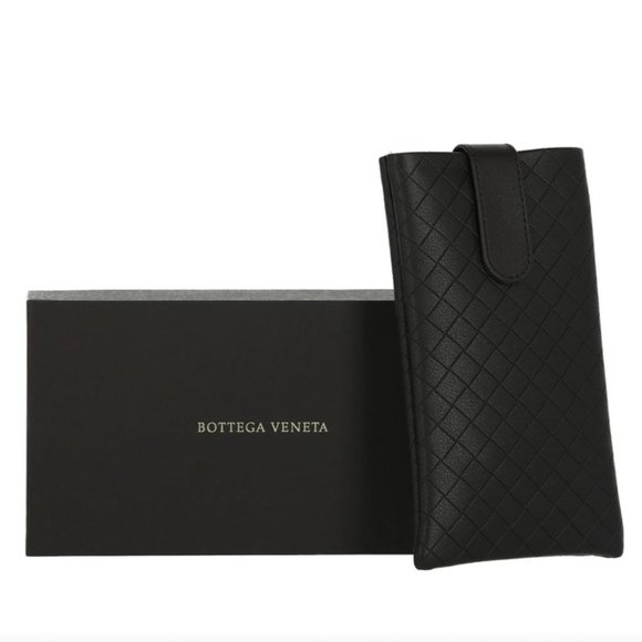Bottega Veneta Women's Blue and Grey Square Eyeglasses!
